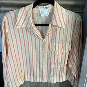 Giorgio Armani vintage  100% silk shirt size 44 IT(8 US)